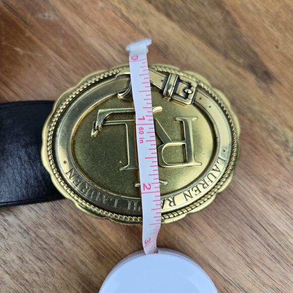 Lauren Ralph Lauren Women Small Vintage Logo Western Buckle Belt Statement Piece main image 9